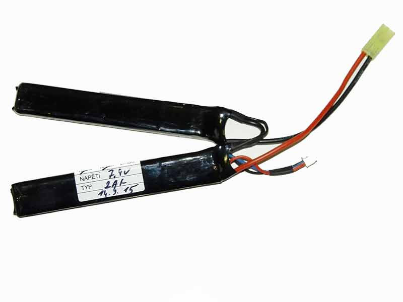 Li-Pol baterie X-Cell 7,4V 2000mAh, 30C - Nunchuk (dvojdílná)