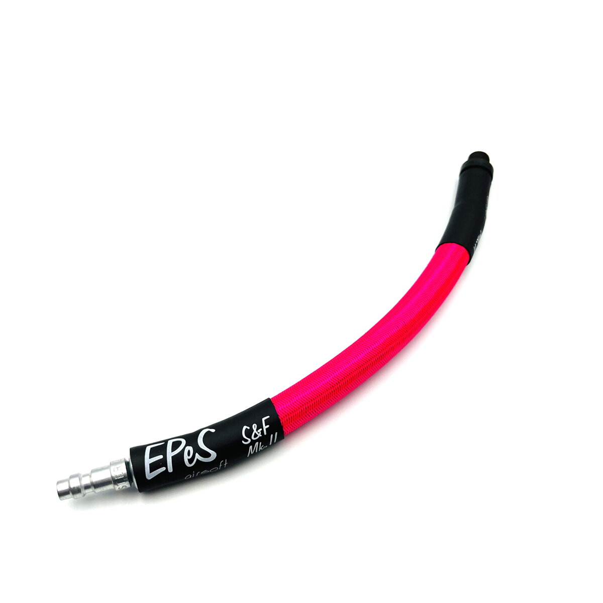Levně EPeS IGL Hadice HPA - QD samec + 1/8NPT - 20cm s opletem - růžový zvýrazňovač