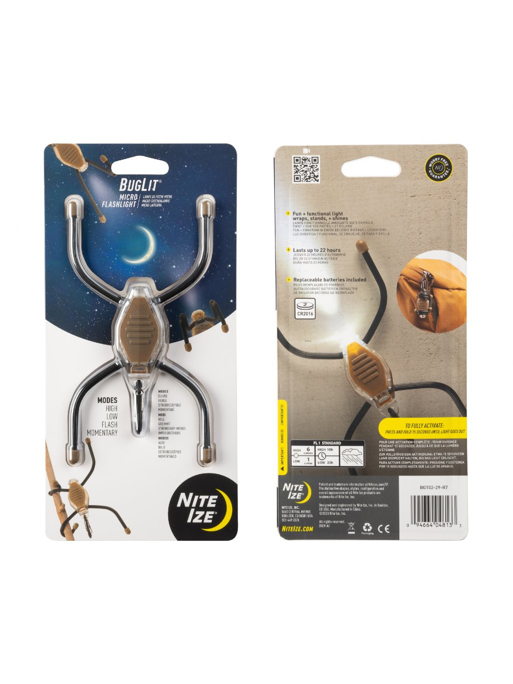 Mikro svítilna Nite Ize Buglit(R) - Coyote Black