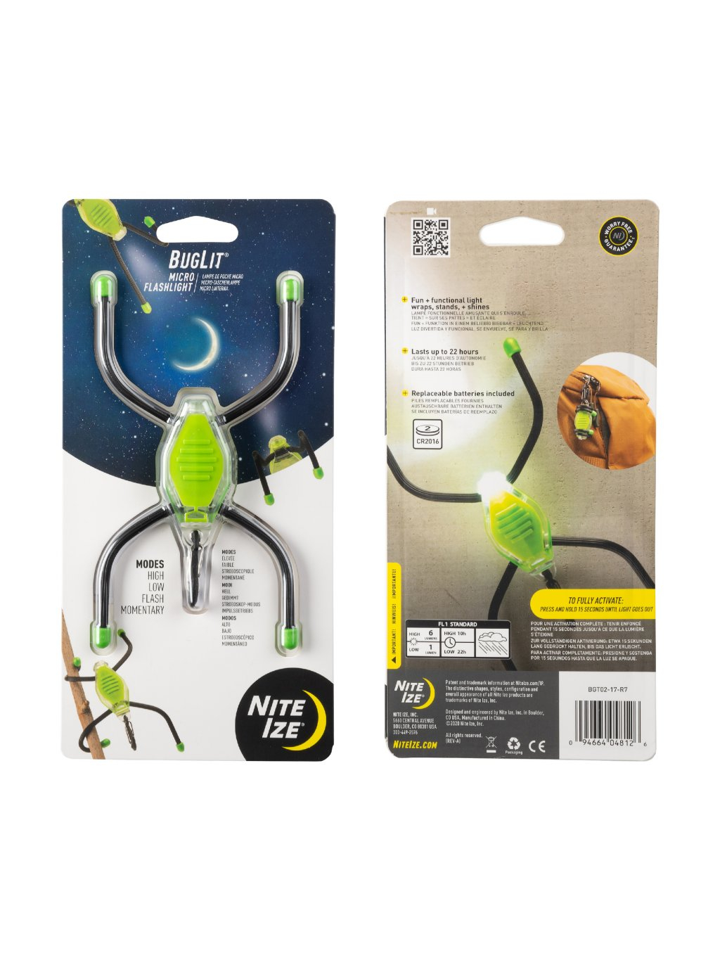 Mikro svítilna Nite Ize BugLit(R) - Lime Black