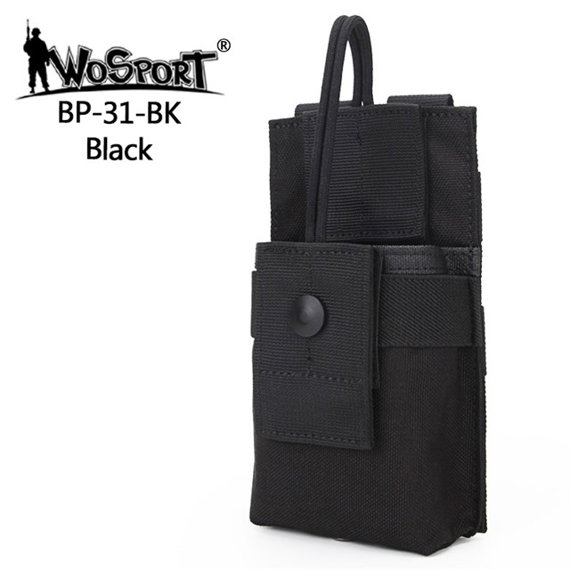 WST MOLLE sumka na vysílačku / PMR – Černá