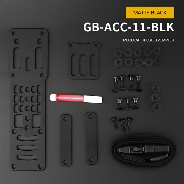 WST modulární hliníková platforma pro holster – Černá