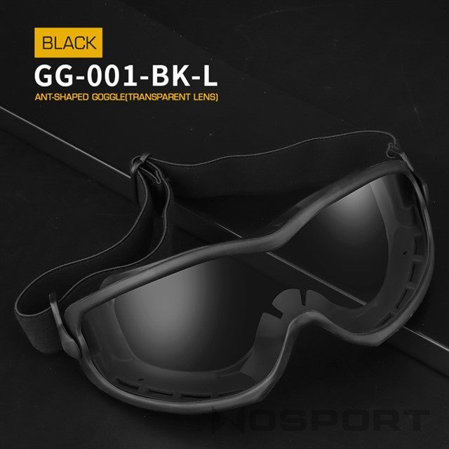 Wosport Ochranné brýle ANT - černé, čiré