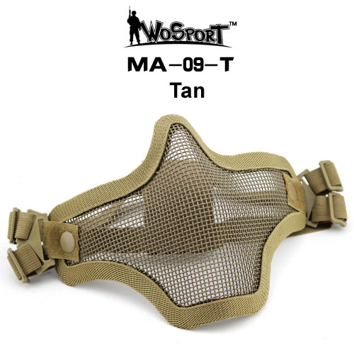 Wosport Síťovaná ochranná maska V1, písková