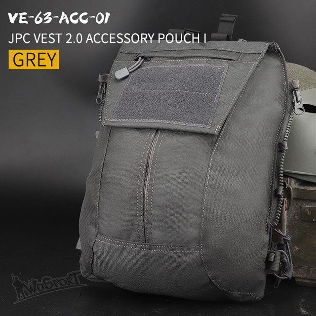 WST JPC 2.0 zádový panel TYPE 1 na zip – Šedá