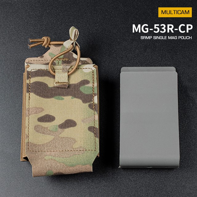 Levně Wosport SRMP sumka Single MOLLE na zásobník M4/M16 otevřená - MC