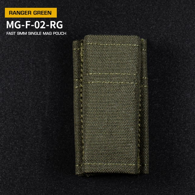 WST otevřená MOLLE sumka FAST pro pistolový zásobník – Ranger Green