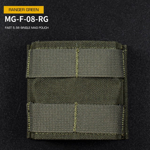 WST MOLLE sumka FAST na zásobník 5.56 (M4), krátká – Ranger Green