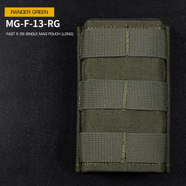 WST MOLLE sumka FAST na zásobník 5.56 (M4), dlouhá – Ranger Green