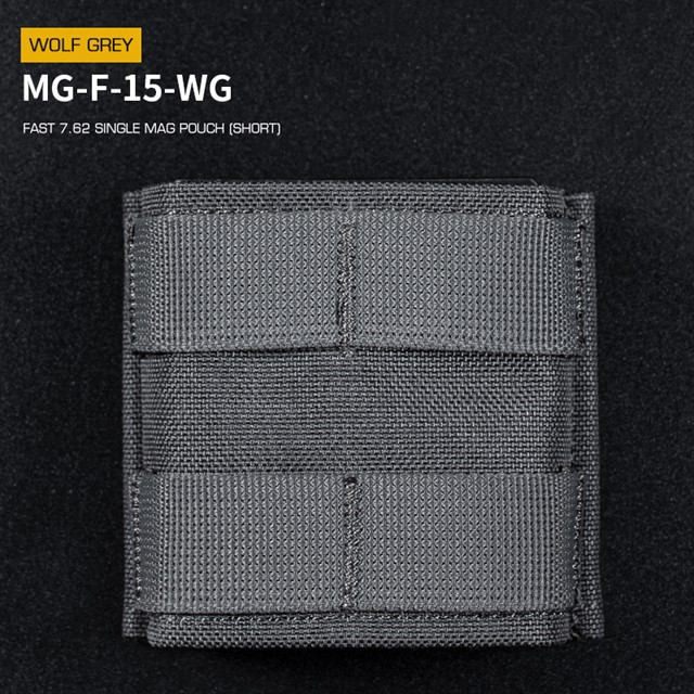 Wosport FAST type Single MOLLE sumka na zásobníky typu SR-25, M-14, AK, SA58, krátká - GR
