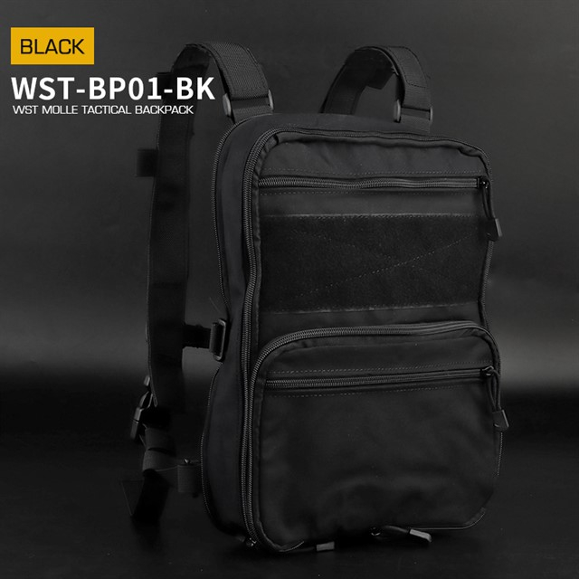 Levně Wosport Taktický batoh WST Flat Pack - Černá