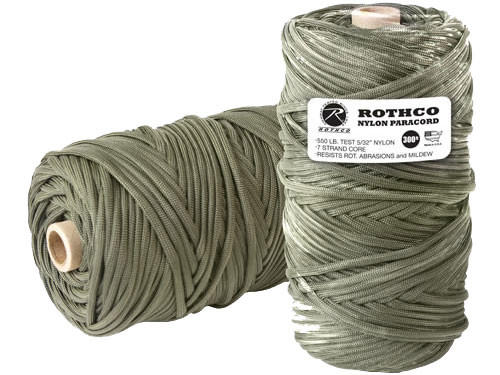 Parašňůra - paracord 100cm, olivová