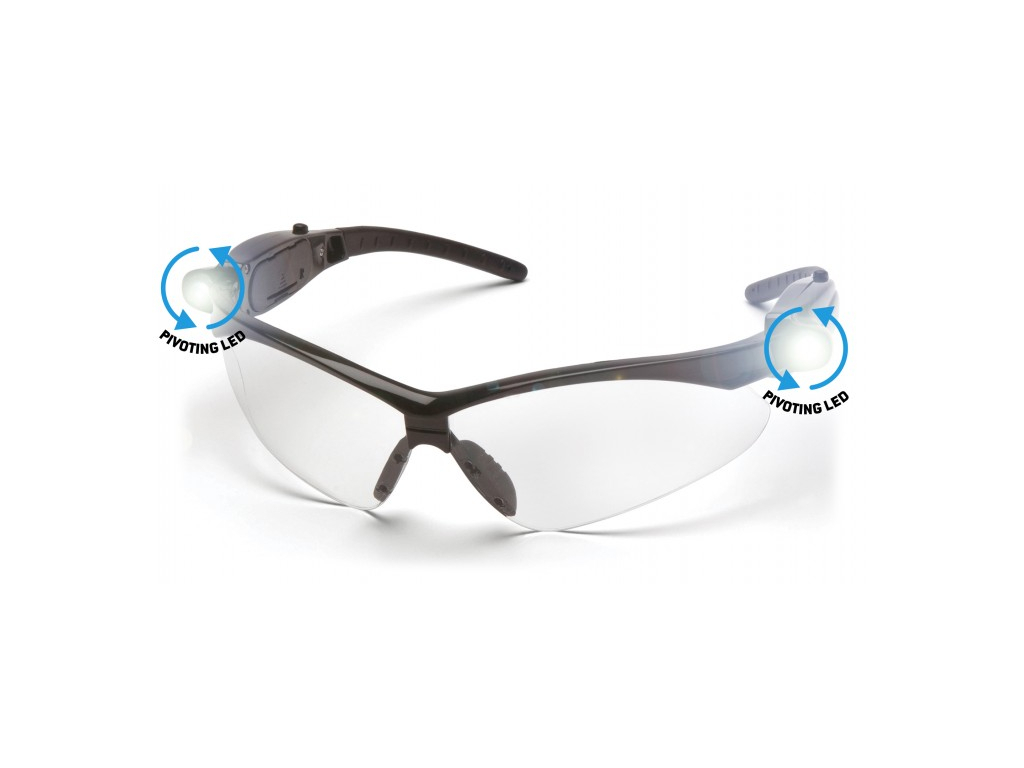 Levně PYRAMEX Ochranné brýle PMXTREME LED ESB6310STPLED, nemlživé - čiré