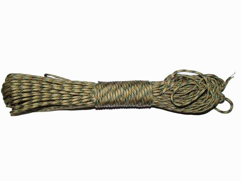 Parašňůra - paracord 30m, multicam