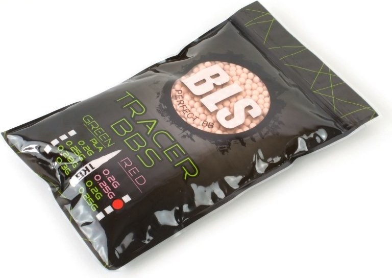 BLS Kuličky BLS Tracer 0,20g, 5000 BBs - Červené nasvětlovací