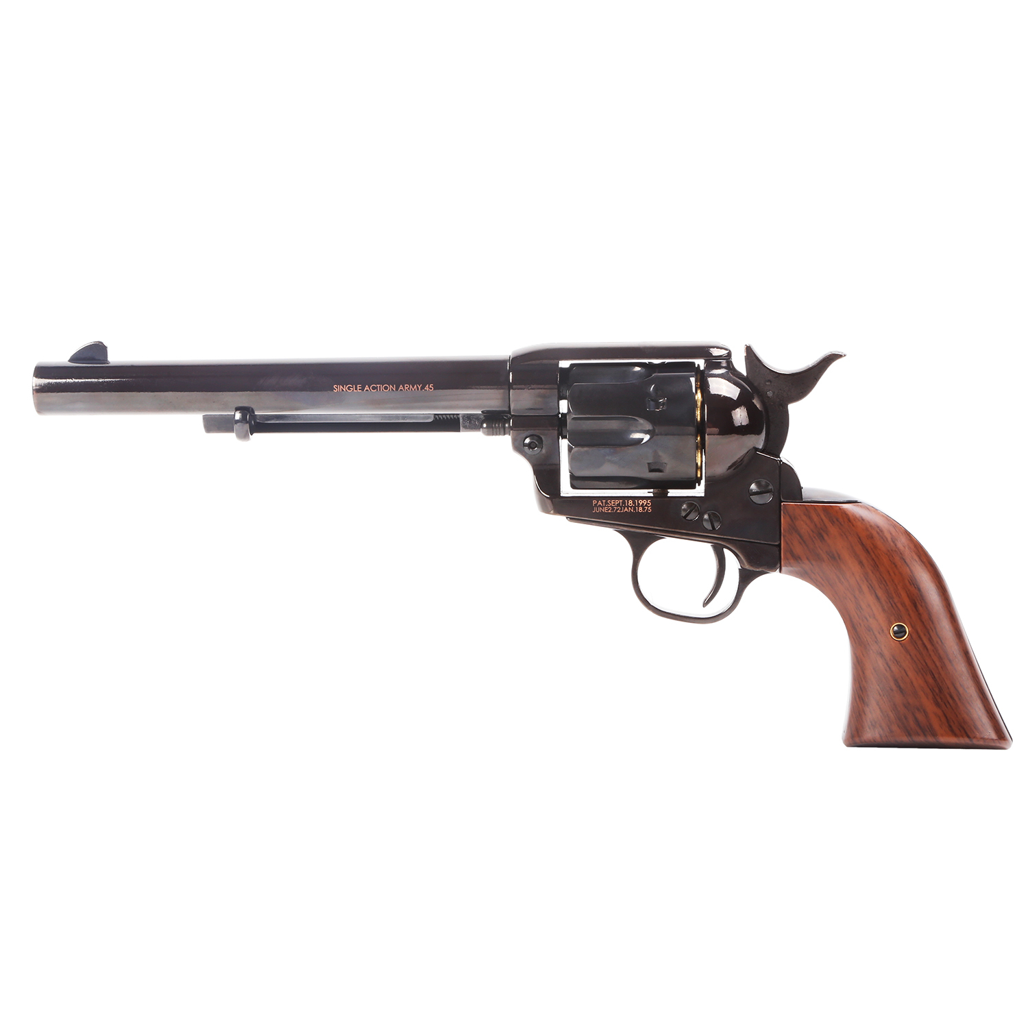 King Arms SAA .45 Peacemaker Revolver M 6" (Electroplating Black) - ver.2