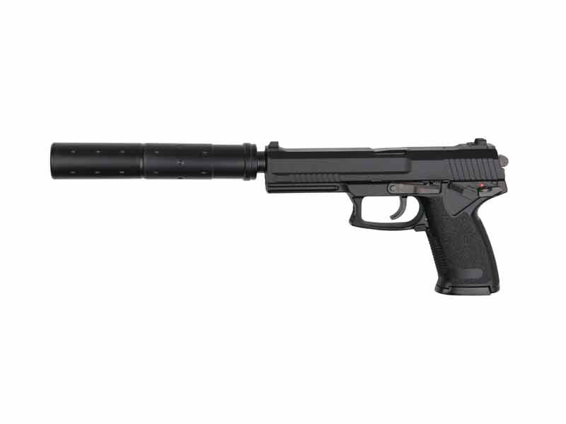 ASG MK23 Special Operations GNB s tlumičem - Černá