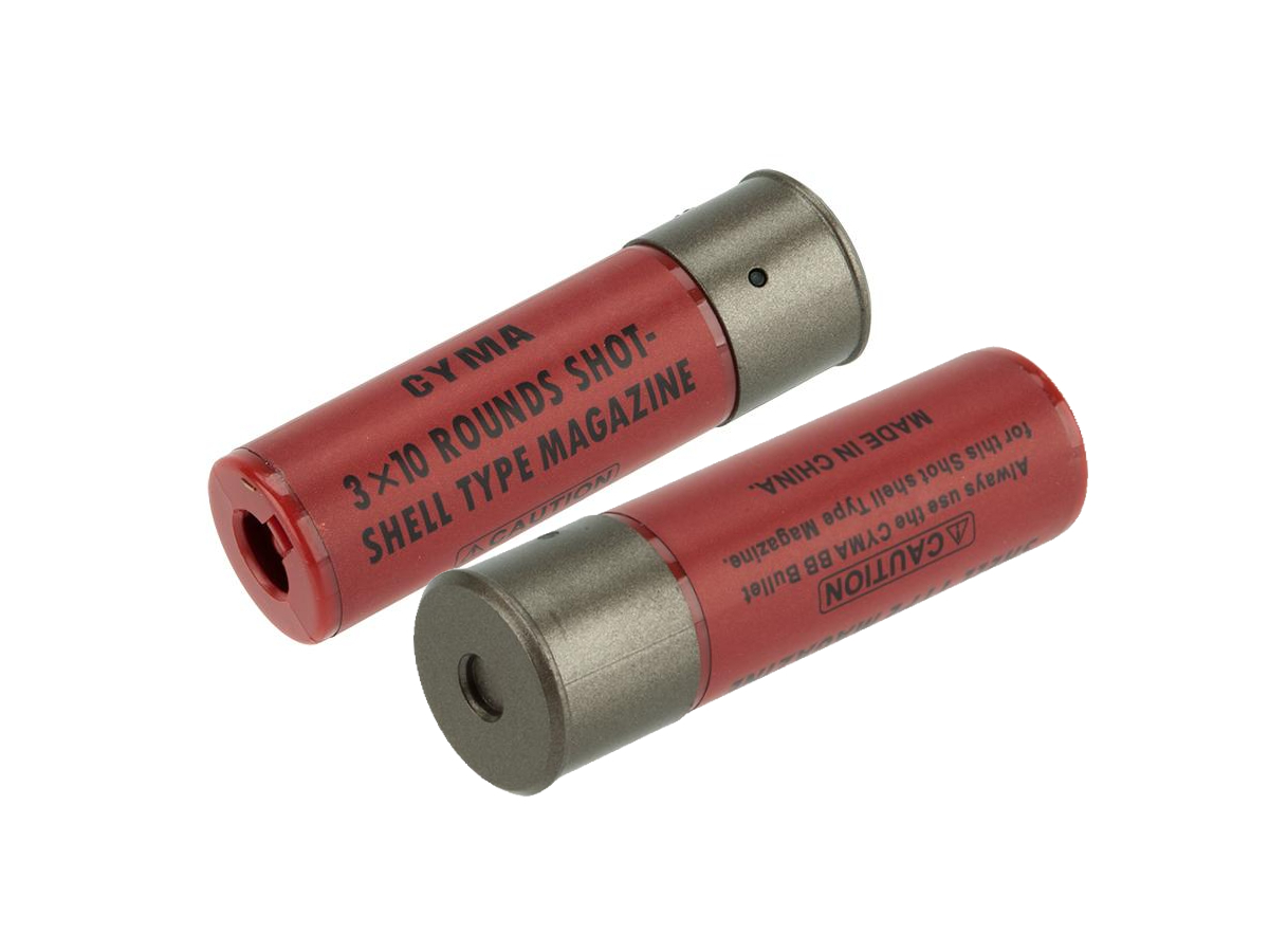 Tokyo Marui TM patrony pro brokovnici M870 / SPAS 12 / M3 na 30 BBs, 2 ks  - Červená