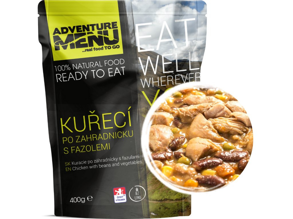 AM MRE Kuřecí po zahradnicku s fazolemi (400 g)