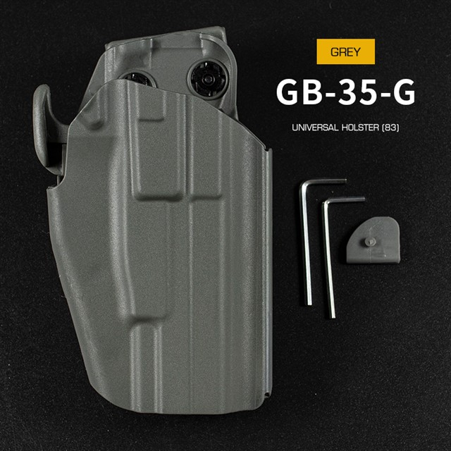 Levně Wosport Univerzální opaskové pouzdro GB35 Full size (Glock 17, P226, M92F) - Šedá