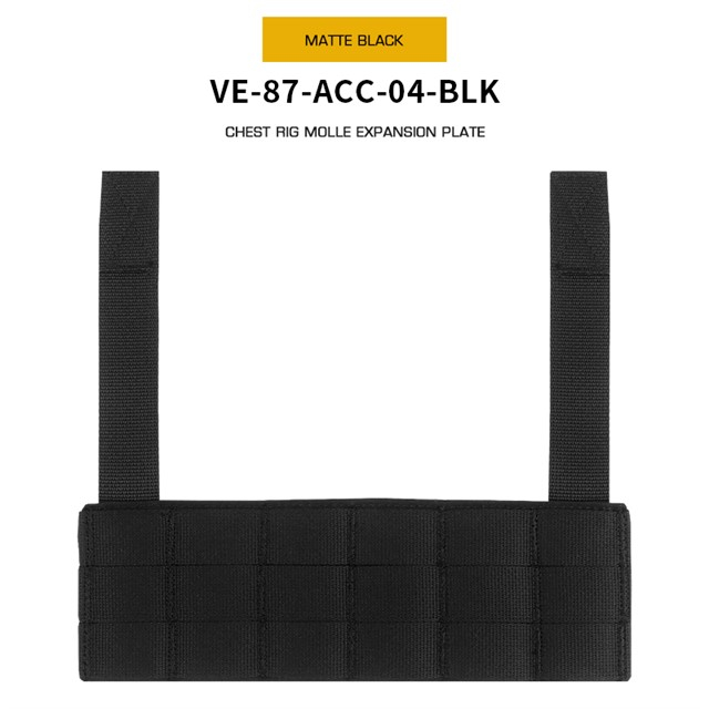 WST chest rig MOLLE expansion panel – Černá