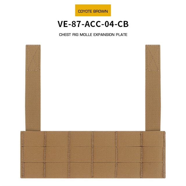 WST chest rig MOLLE expansion panel – Coyote