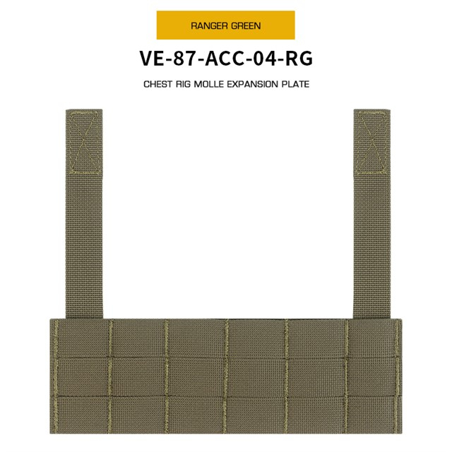 WST chest rig MOLLE expansion panel – Ranger Green