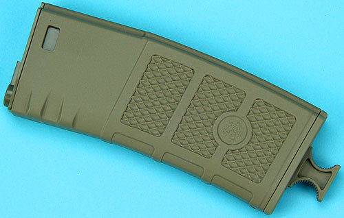 Zásobník M4/M16 na 130 ran FROG s rychlovytahováním, tlačný - pískový