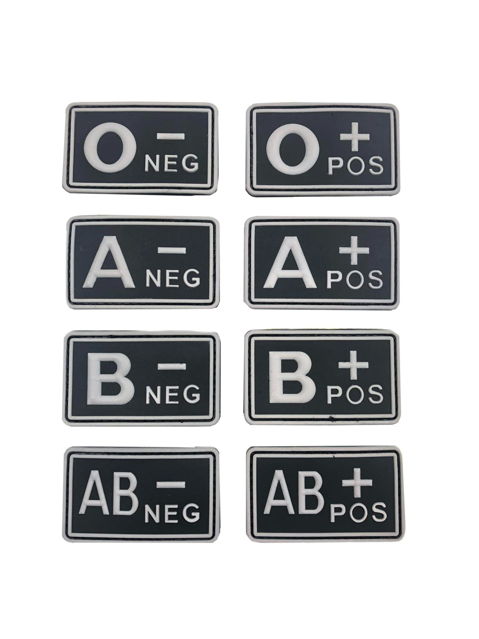 Krevní skupina AB NEG - TYP B - černá/bílá