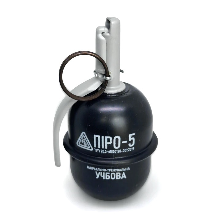 PYROSOFT airsoftový ruční granát Pyro-5P (prach) - Černá