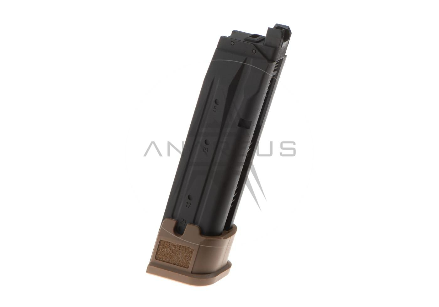 SIG AIR CO2 zásobník pro P320 M17 / M18 GBB, 21 BBs - Písková
