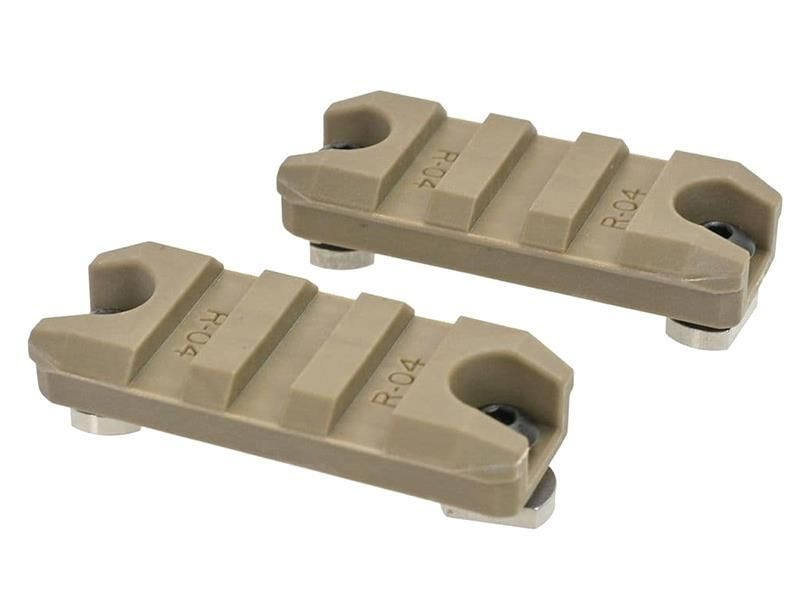 ARES plastová RIS lišta 3 Slot/50 mm pro M-LOK (2kusy) - Písková