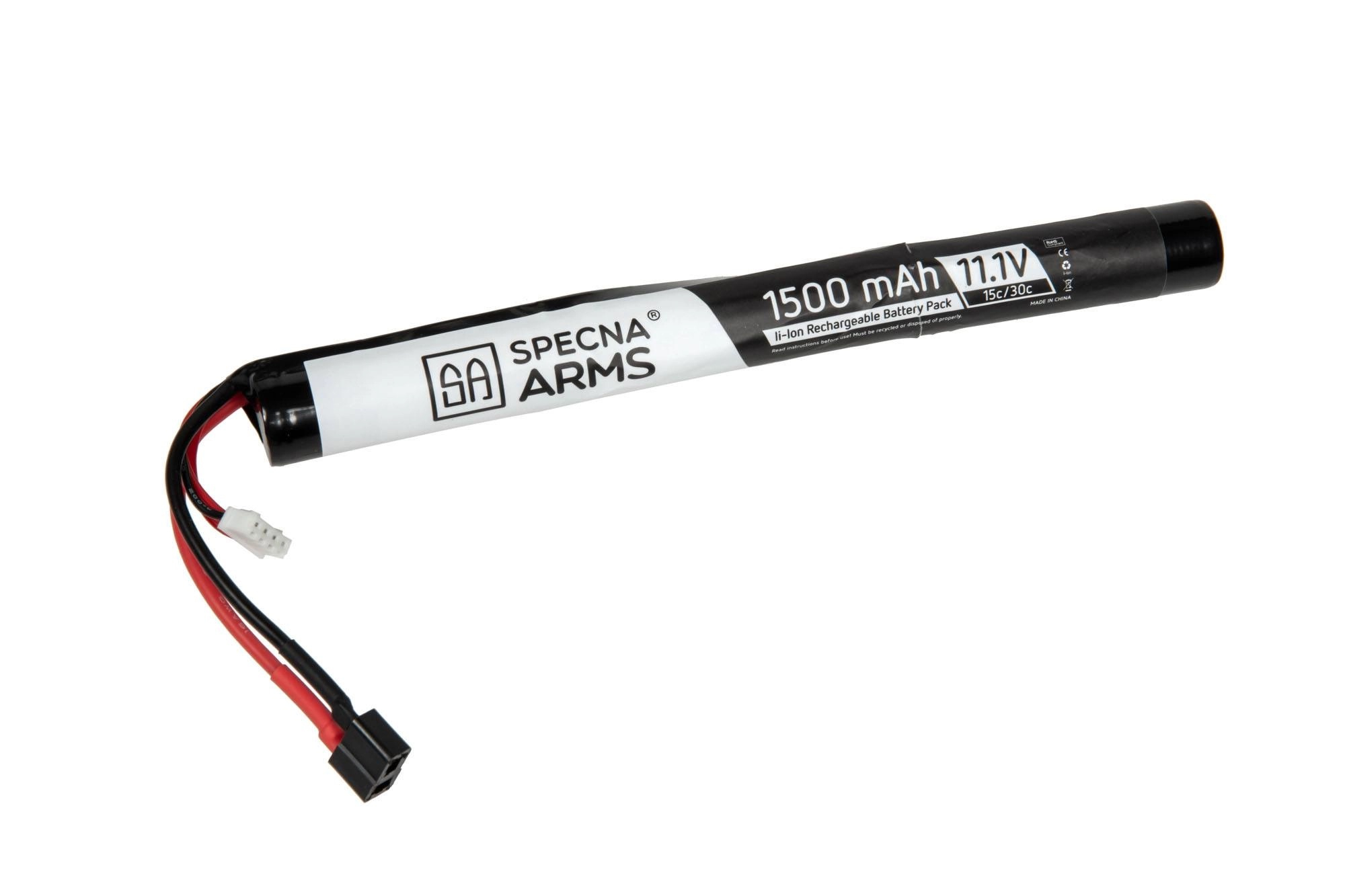 Specna Arms Li-Ion baterie SA 11,1V 1500mAh, 15/30C (T-Dean) - Stick (jednodílná)