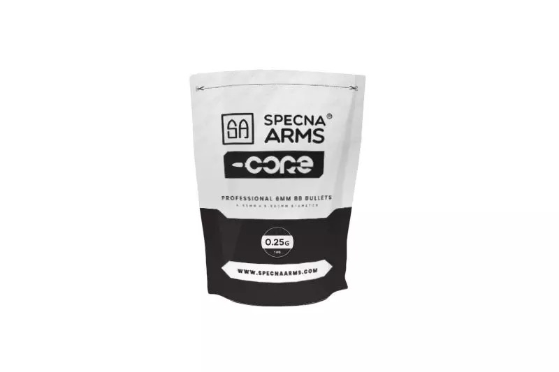 Specna Arms Kuličky Specna Arms CORE™ 0,25g, 4000 BBs - Bílé