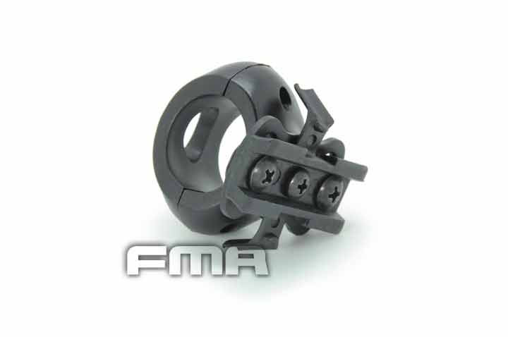 FMA Montáž svítilny průměr 25mm pro helmu OPS FAST - černá