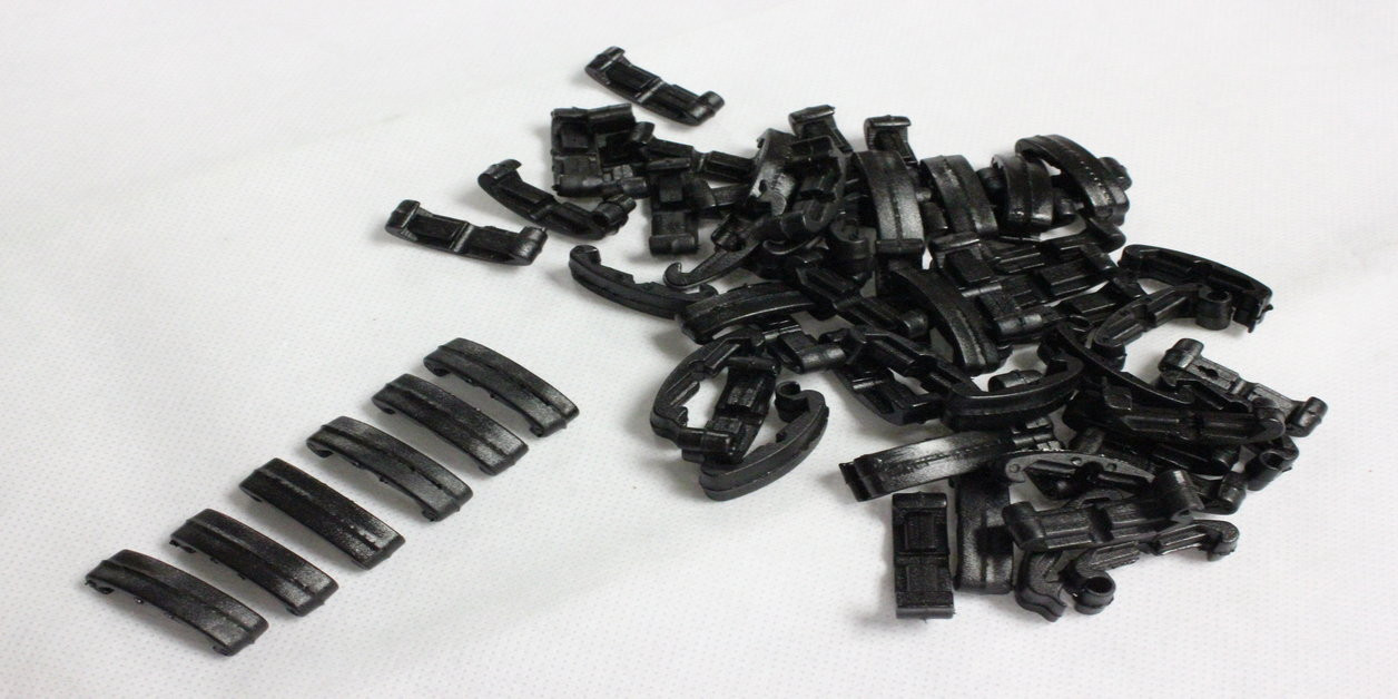 FMA segmentové RIS krytky IndexClips, 60ks - Černá