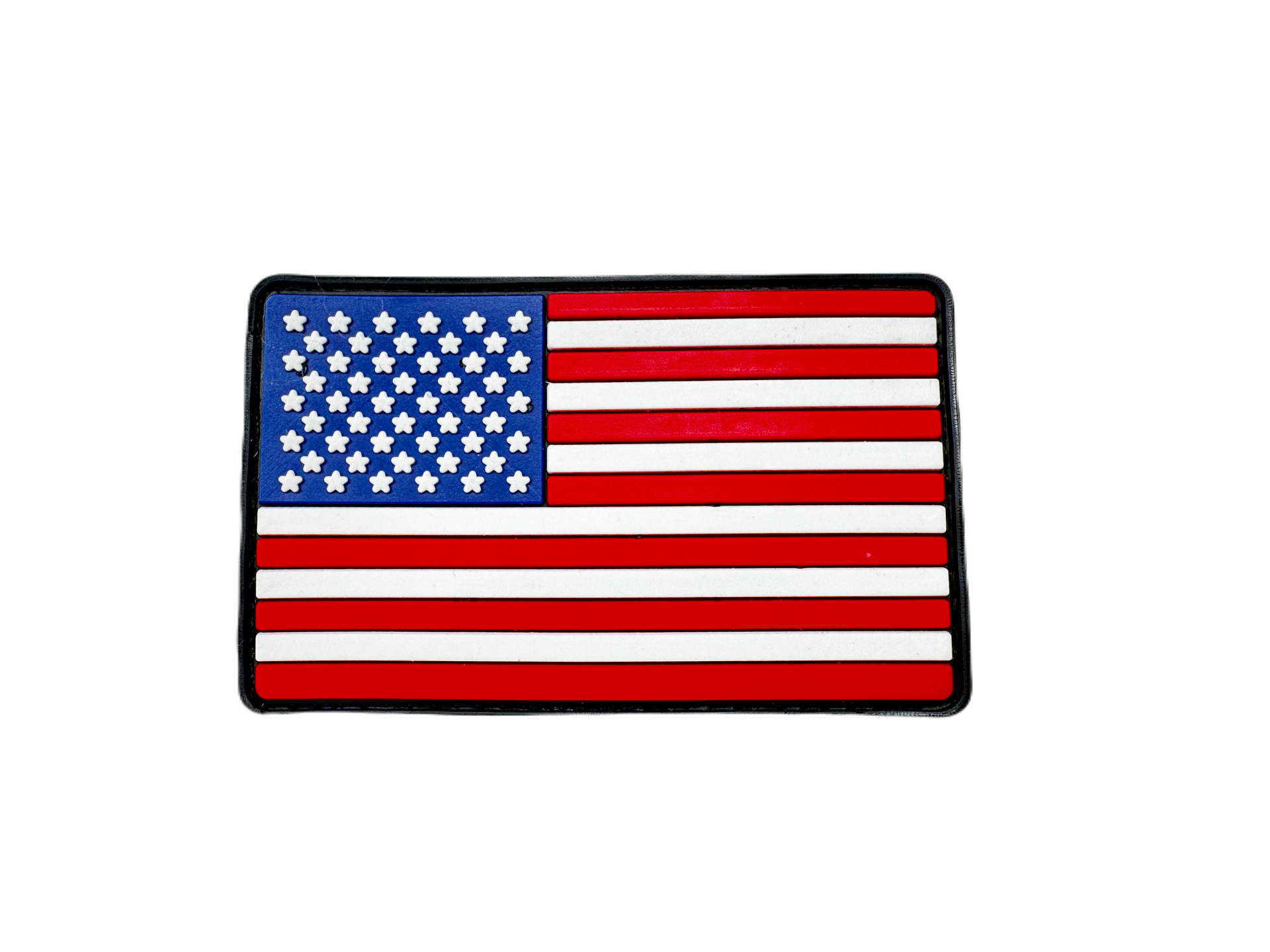 Plastové 3D patche Patch PVC 3D gumový - vlajka USA - BAREVNÁ