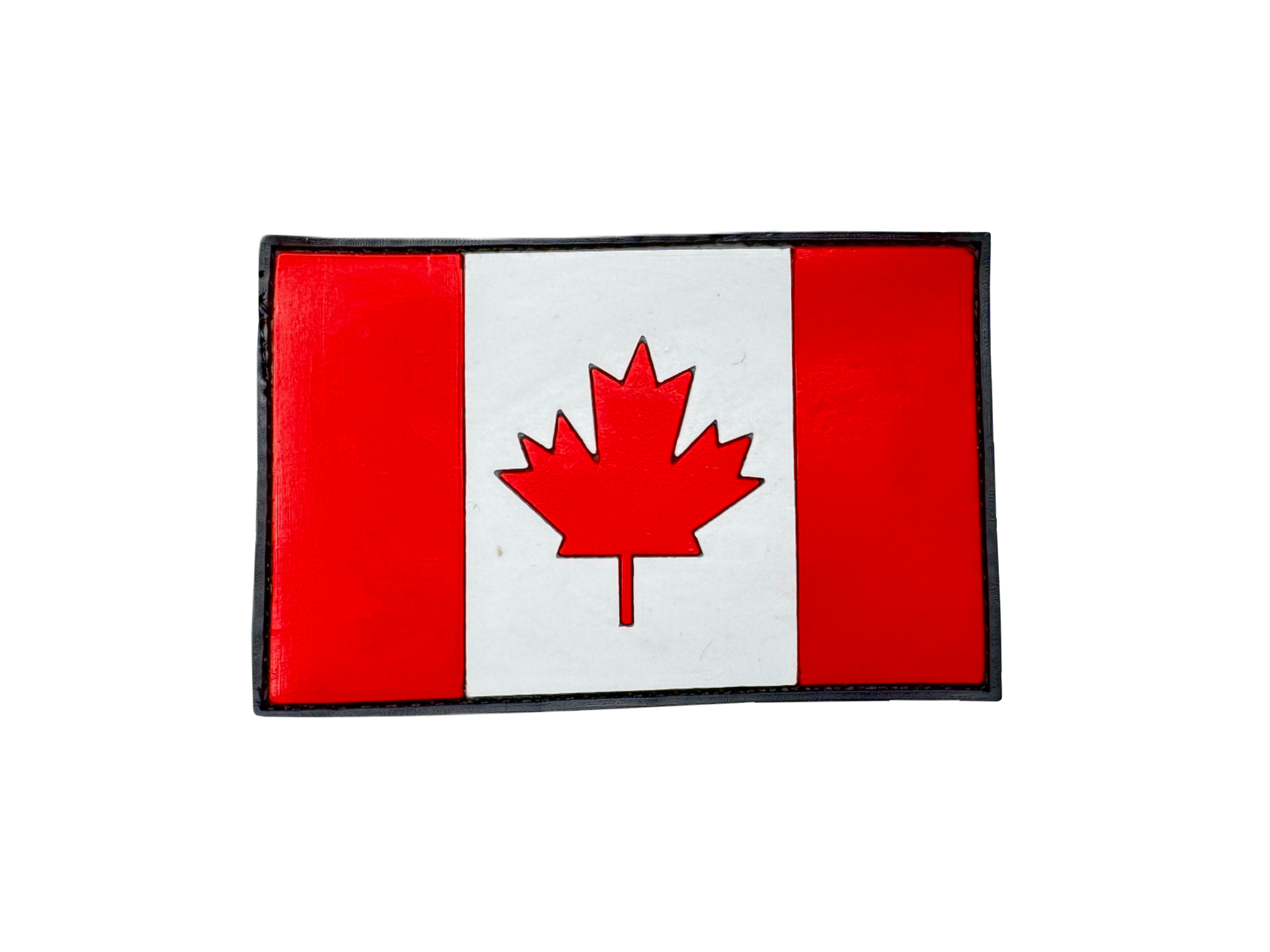 Levně Plastové 3D patche Patch PVC 3D gumový - vlajka Kanada - BAREVNÁ