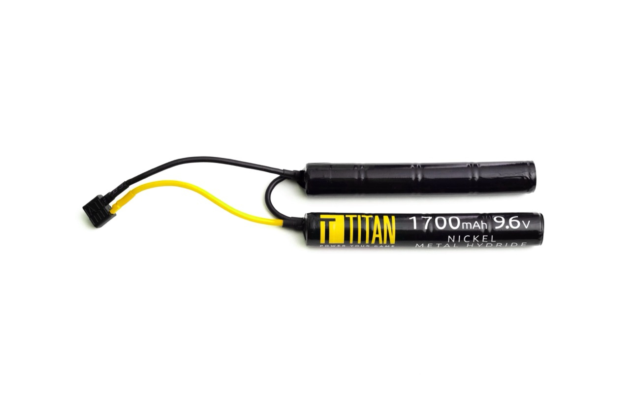 TITAN NiMH baterie TITAN 9.6V 1700mAh, T-Dean - Nunchuk (dvojdílná)