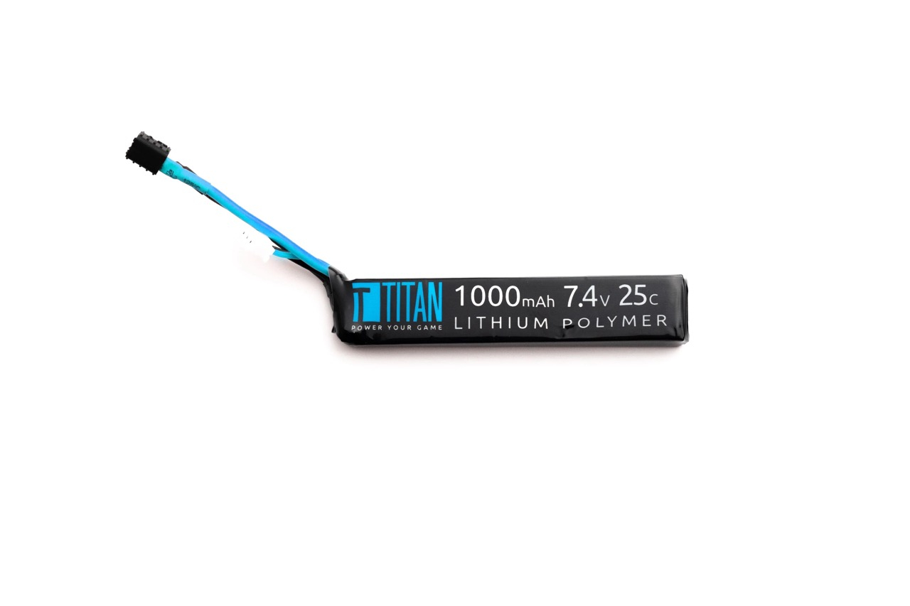 TITAN Li-Pol baterie TITAN 7,4V 1000mAh, 25C - Stick (buffer)
