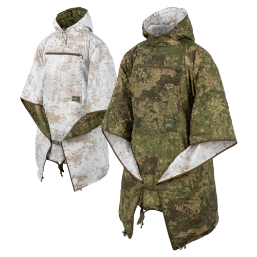 HELIKON oboustranné pončo SWAGMAN ROLL(R) - Pencott Wildwood / Pencott Snowdrift