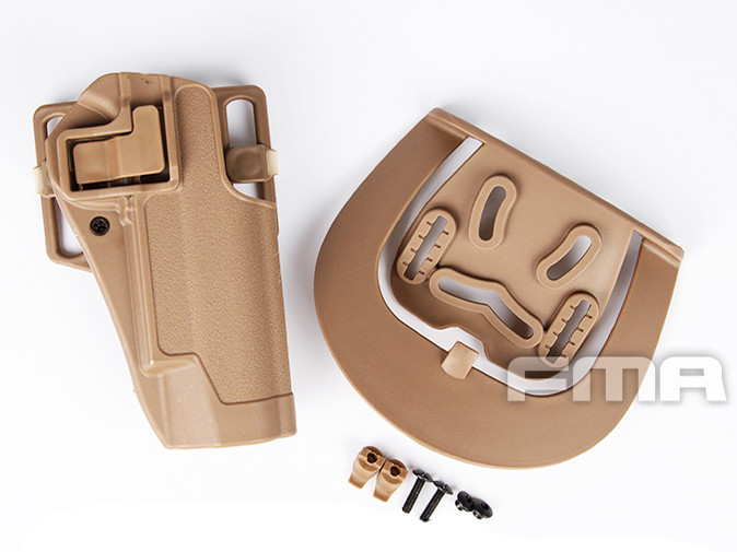 FMA Opaskové plastové pouzdro - holster pro M1911, pískové