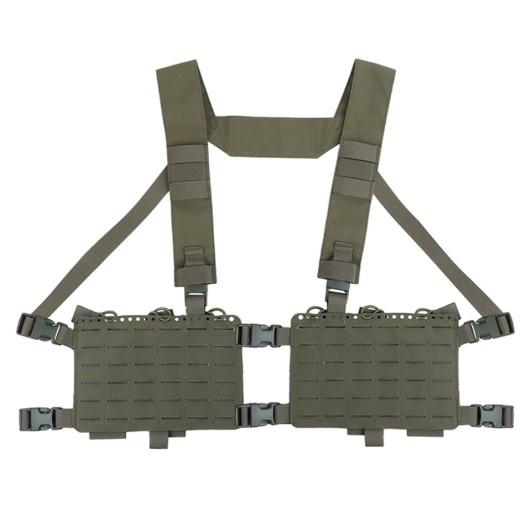 Wosport WST dělený taktický Chest rig Alpha - Ranger Green