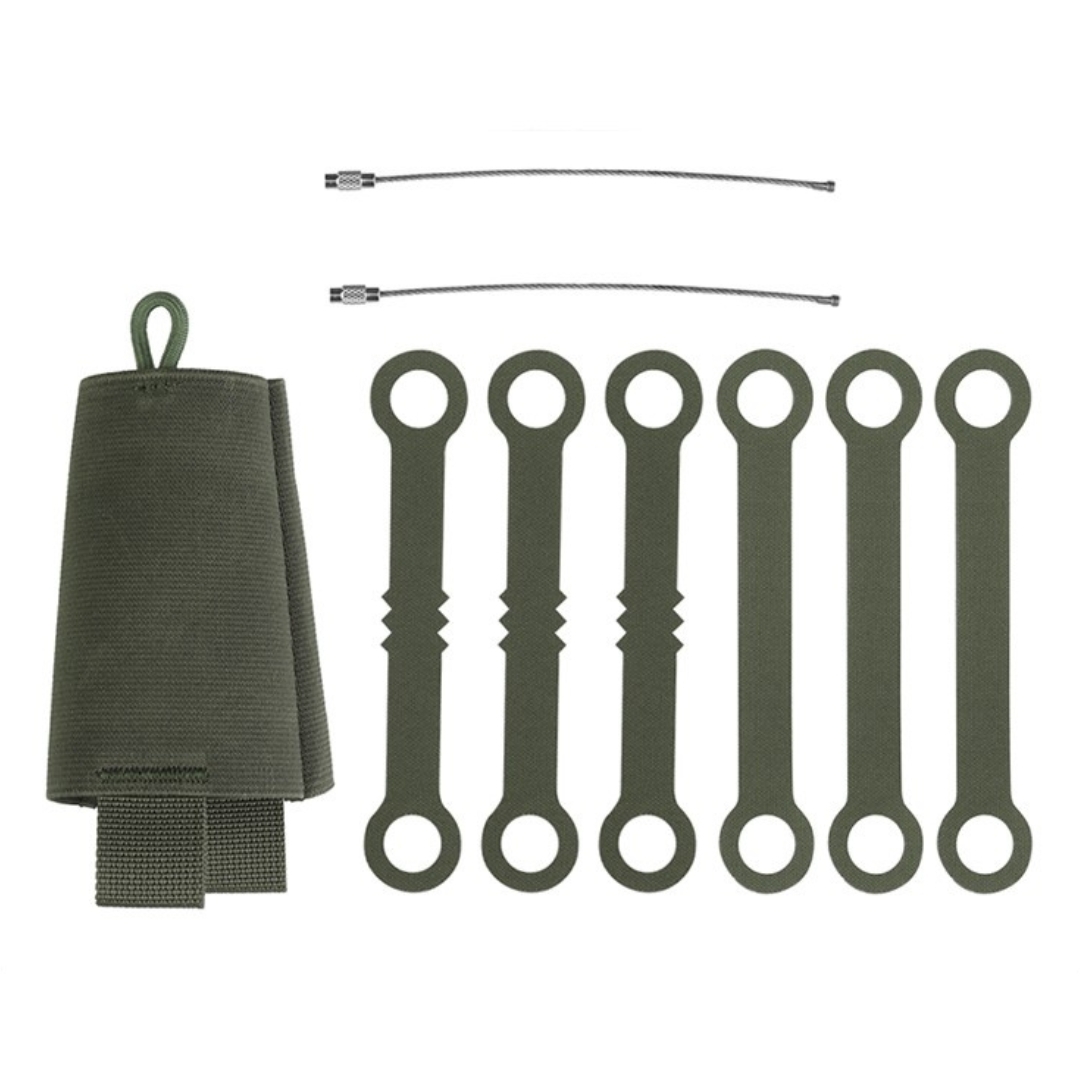 Wosport WST elastická závěsná sumka na lightsticky s rychlovytahováky - Ranger Green