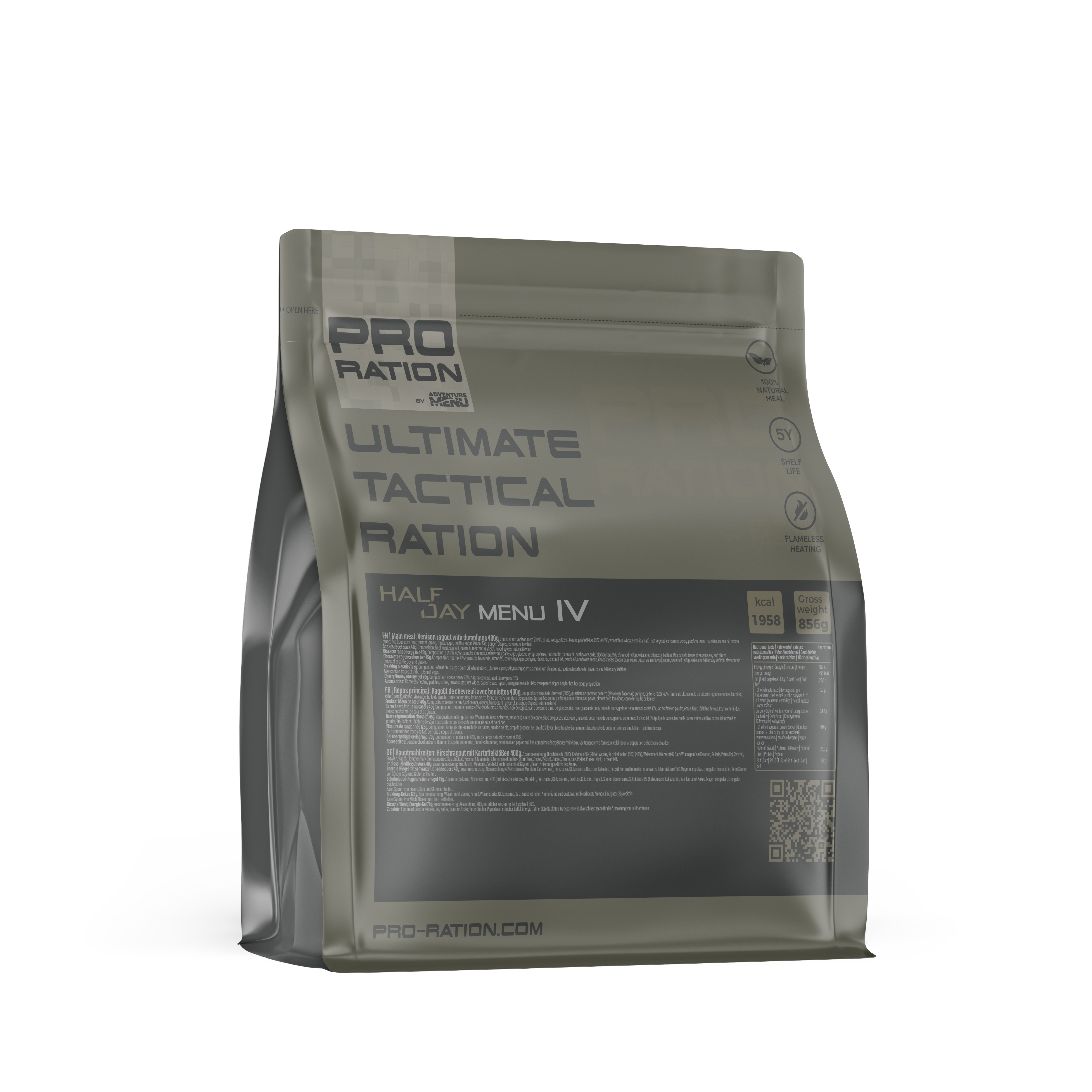 PRO-RATION MRE dávka potravin HALF-DAY MENU 5 (Masové kuličky)