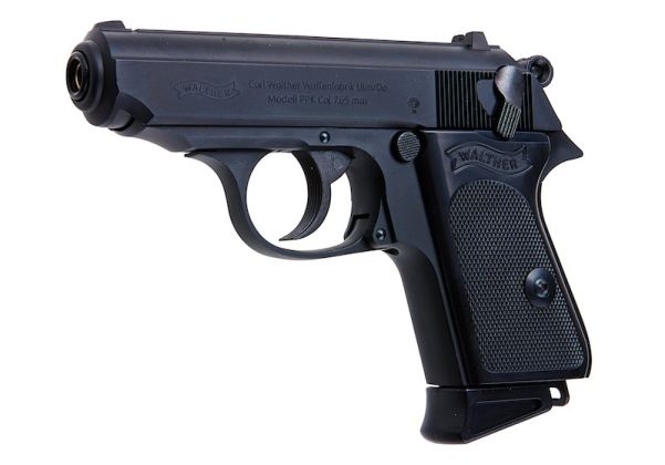 Maruzen GBB plynová pistole Walther PPK/S (plastový závěr) - Černá