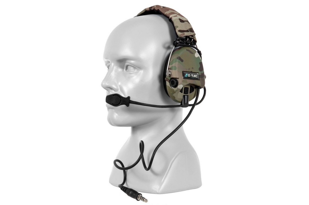 Z-TAC taktický headset SORDIN (kopie Peltor), konektor TP120 - MC