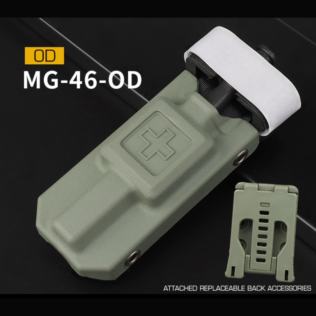 Wosport WST Molle plastové pouzdro a CAT Tourniquet , set - Zelená