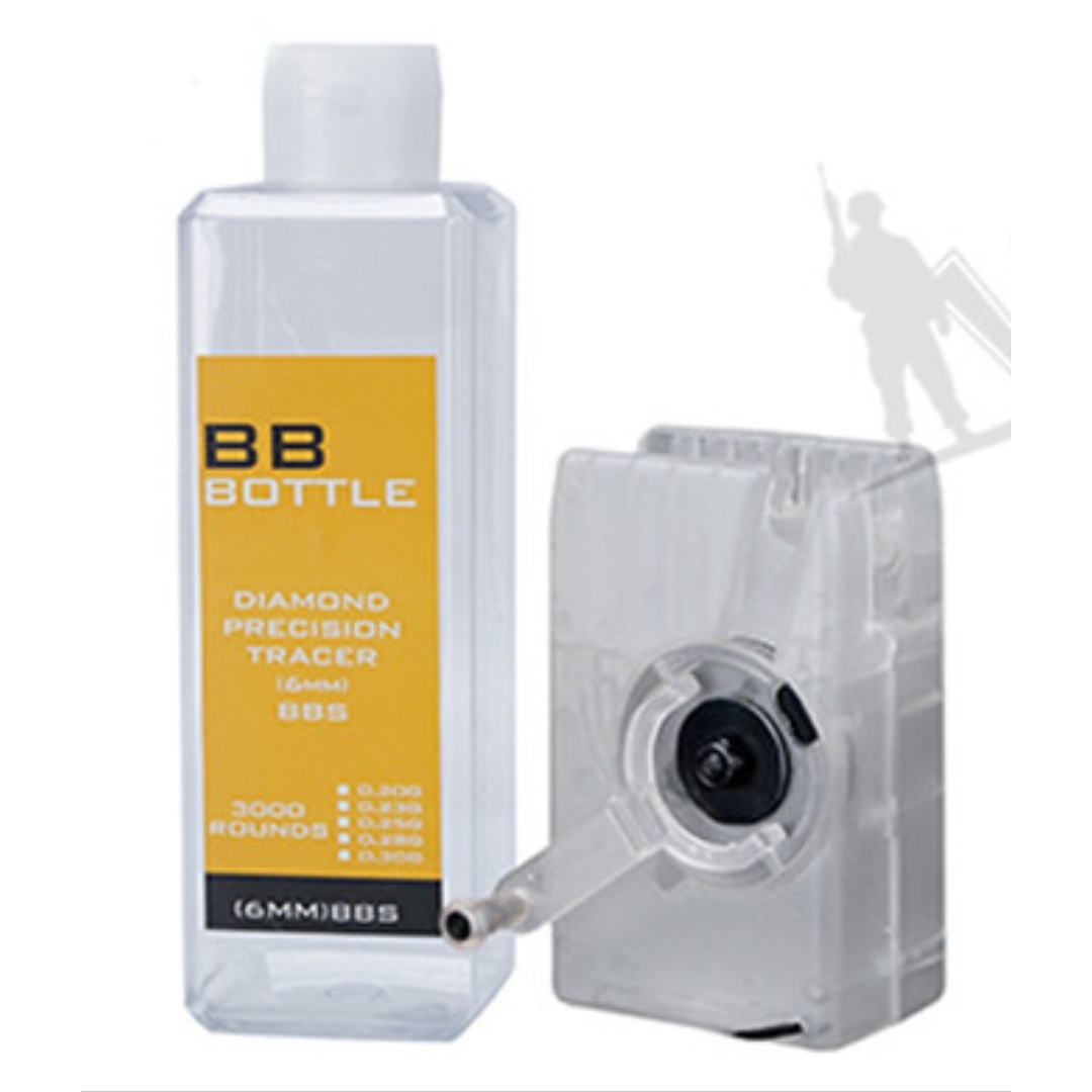 WST plnička LEVER BOTTLE, 500  plus  2500 BBs – Transparentní