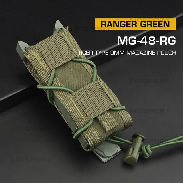 WST MOLLE sumka TIGER na pistolový zásobník – Ranger Green